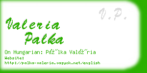 valeria palka business card